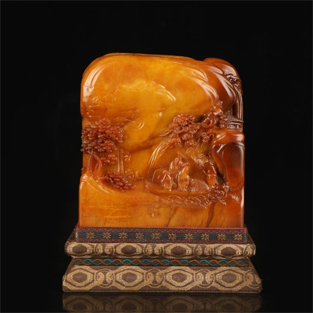 A seal made by the Shoushan Tianhuang Ministry of Internal Affairs in the Qing Dynasty (1 of 9)