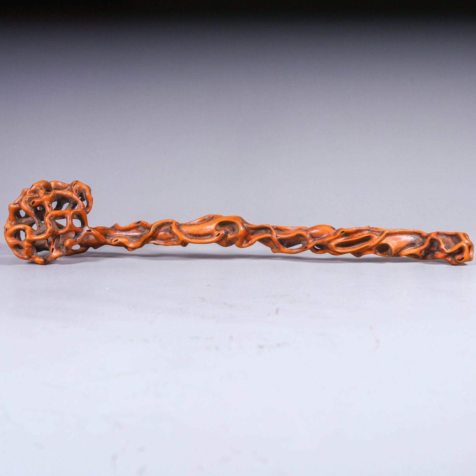 A boxwood ruyi from the Qing Dynasty (1 of 10)