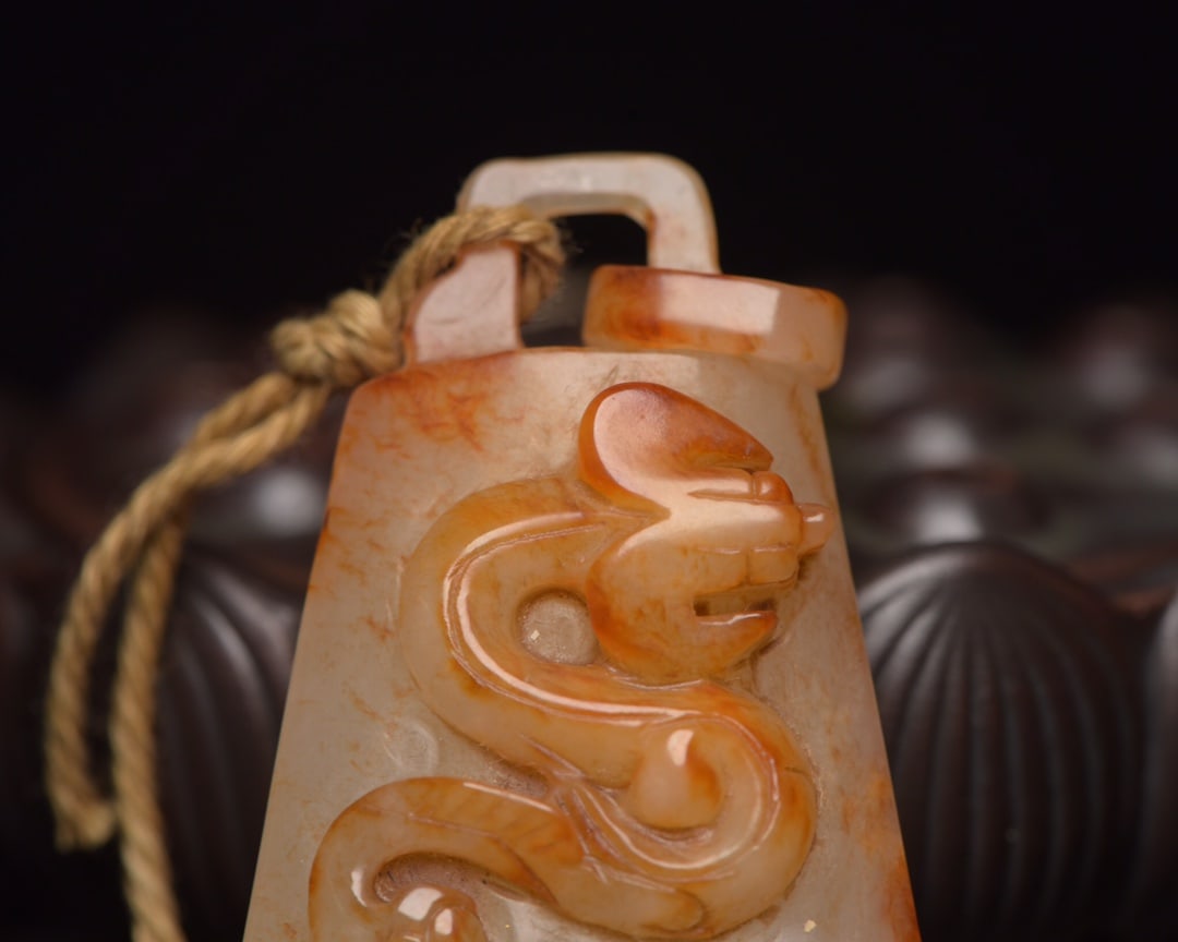 A fine Hetian jade plaque - 4
