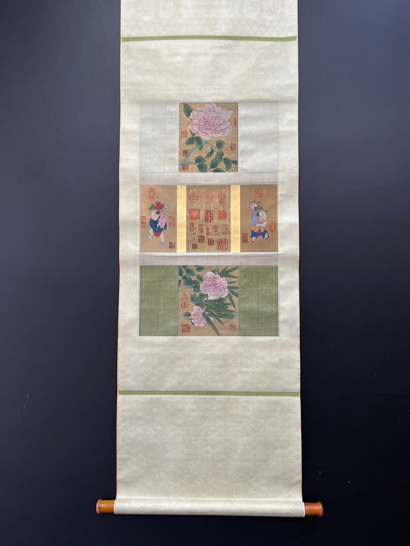 A silk figure of Su Hanchen from the Song Dynasty: A silk portrait of Su Hanchen from the Song dynasty Size:39x66cm Size:39x66cm (The Dimensions Of All Batches Are Manually Measured.If You Need More Detailed Information, Please Contact Our Customer Se