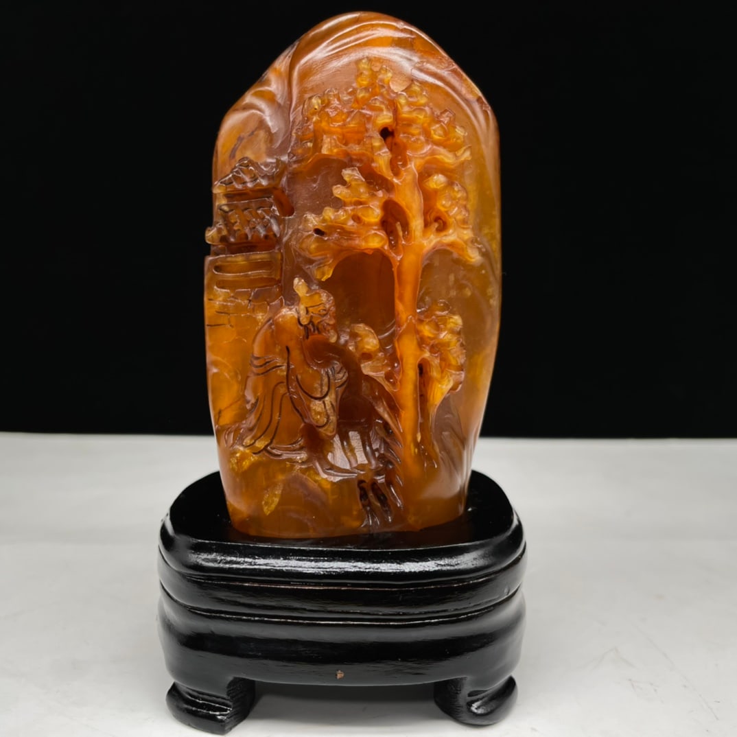 A beautiful Changshuo carved stone from Tianhuang stone and Dongshi with a seal ornament (1 of 9)