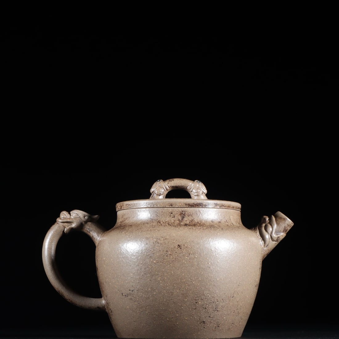 A fine green clay dragon-rhythm purple clay teapot (1 of 9)