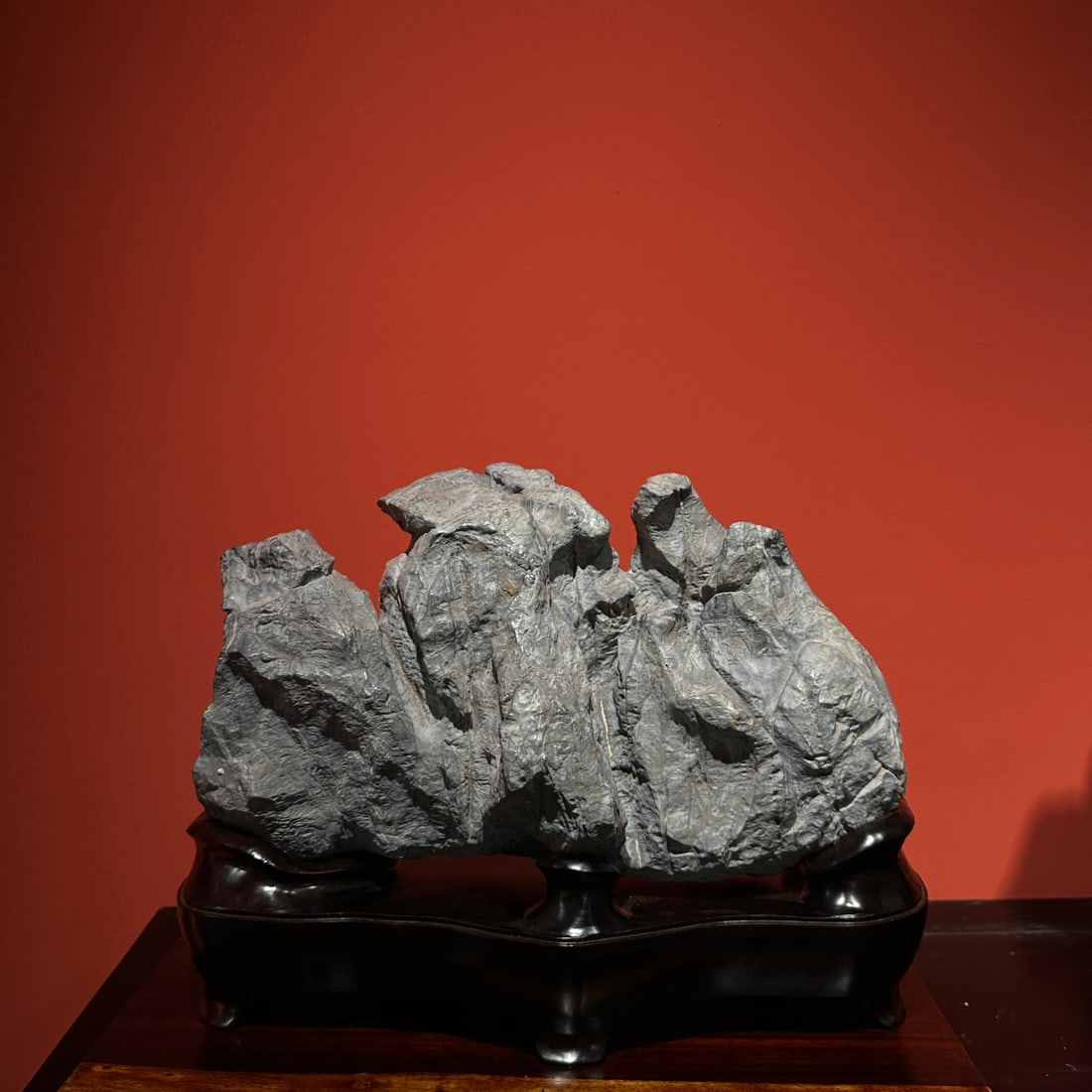 A finely crafted Lingbi stone scholar's hill (1 of 6)