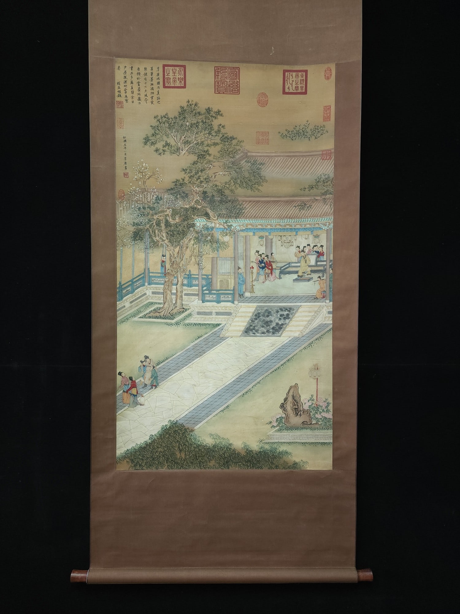 A silk figure from the Song dynasty under Li Tang: A silk figure from the Song dynasty under Li Tang Size:125cm 67cm Size:125cm 67cm (The Dimensions Of All Batches Are Manually Measured.If You Need More Detailed Information, Please Contact Our Custome