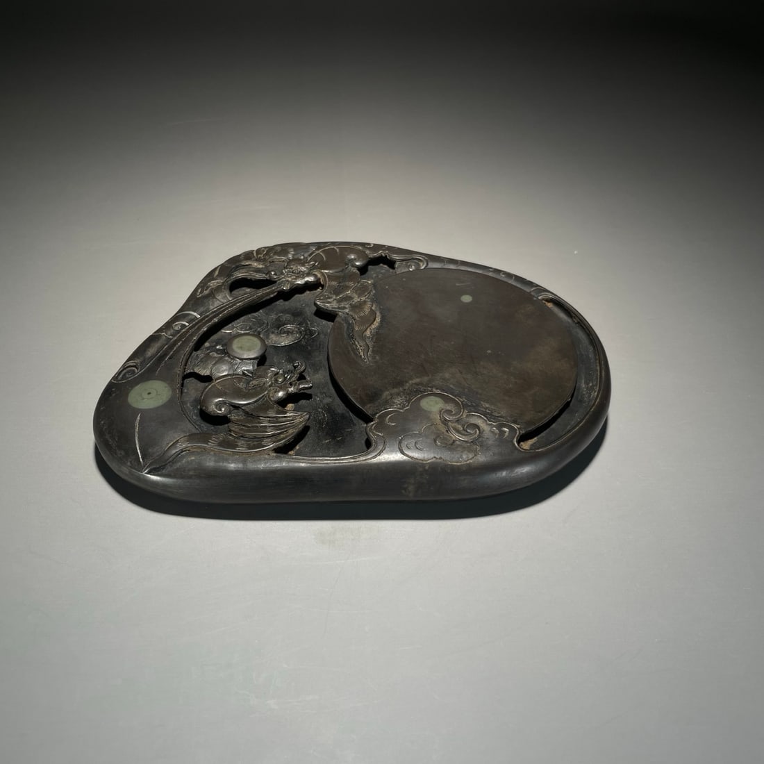 A delicate double blessing arrival inkstone - 3