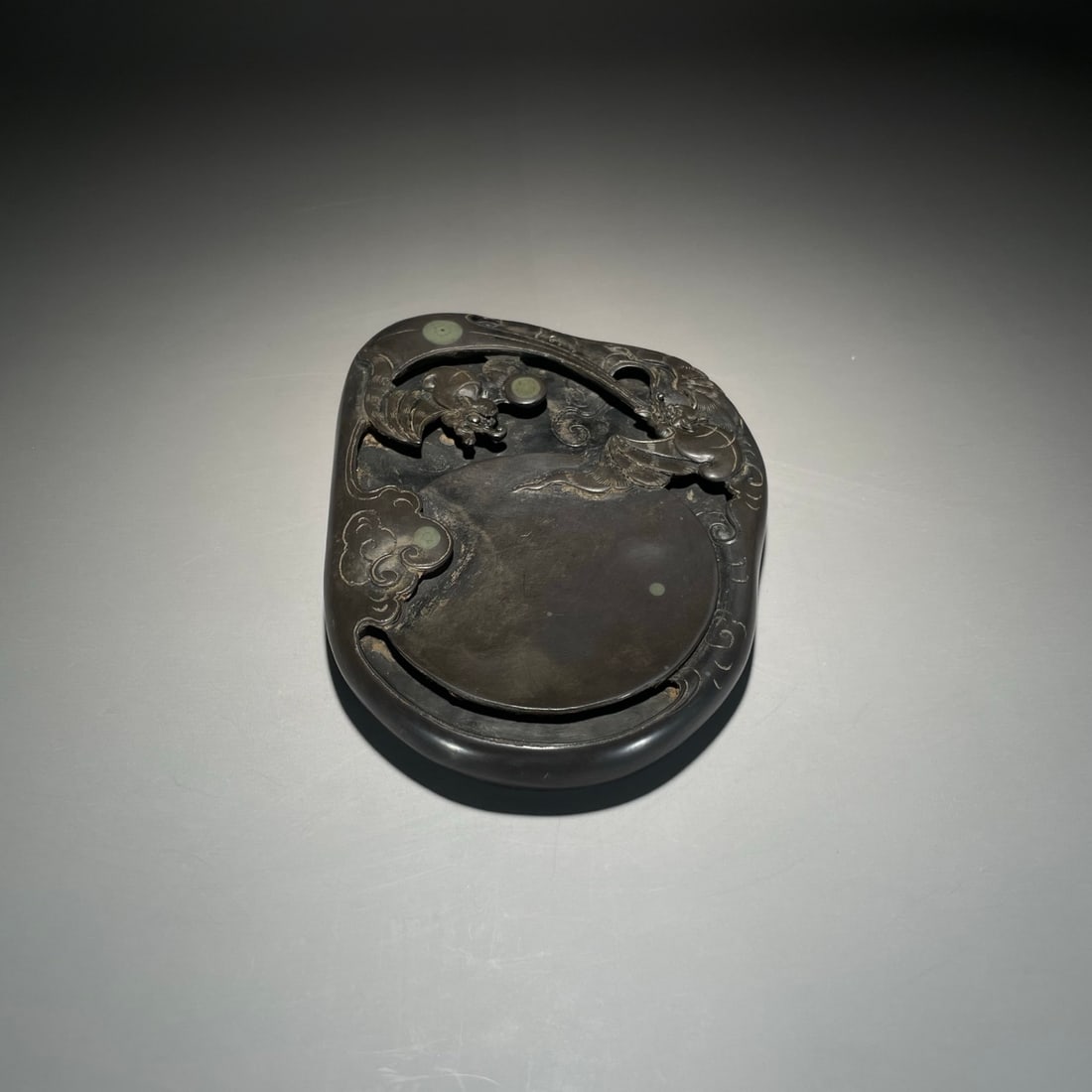 A delicate double blessing arrival inkstone - 4