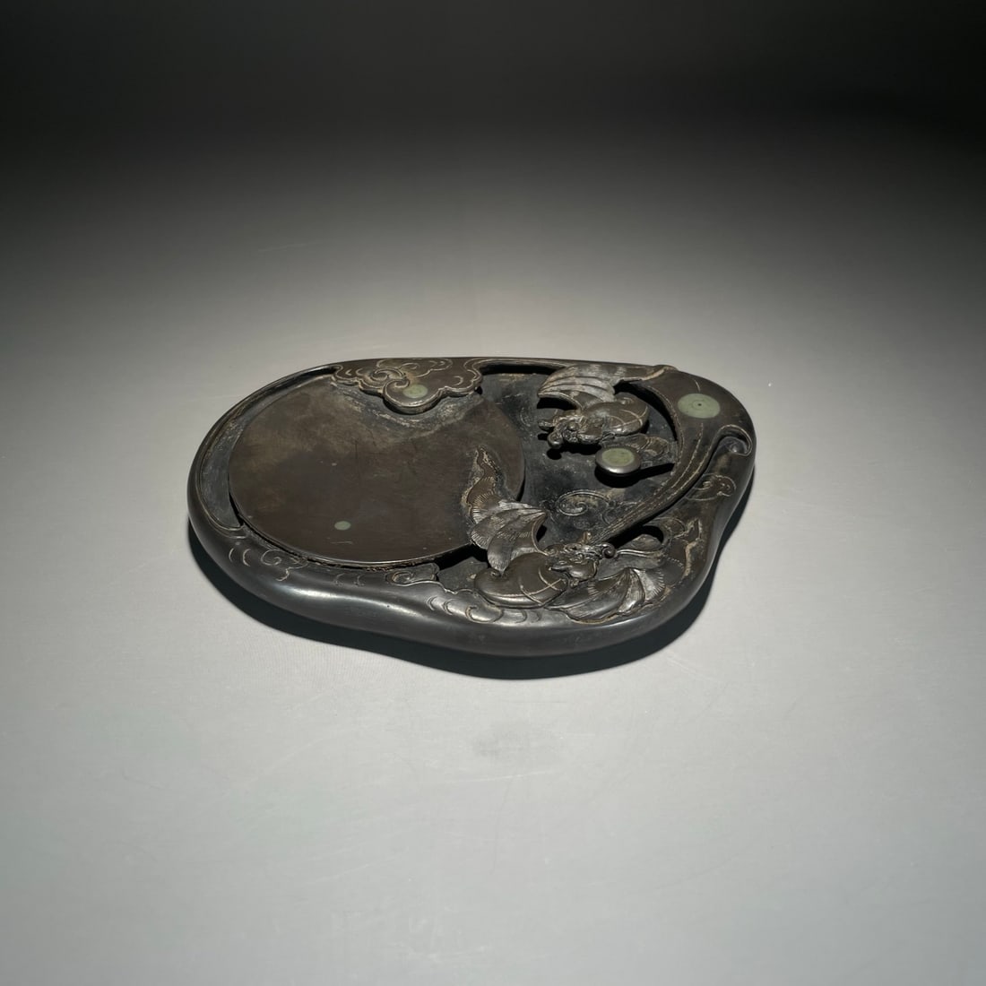 A delicate double blessing arrival inkstone - 5