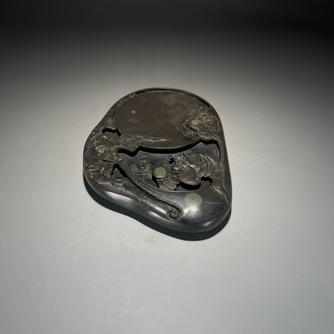A delicate double blessing arrival inkstone - 6
