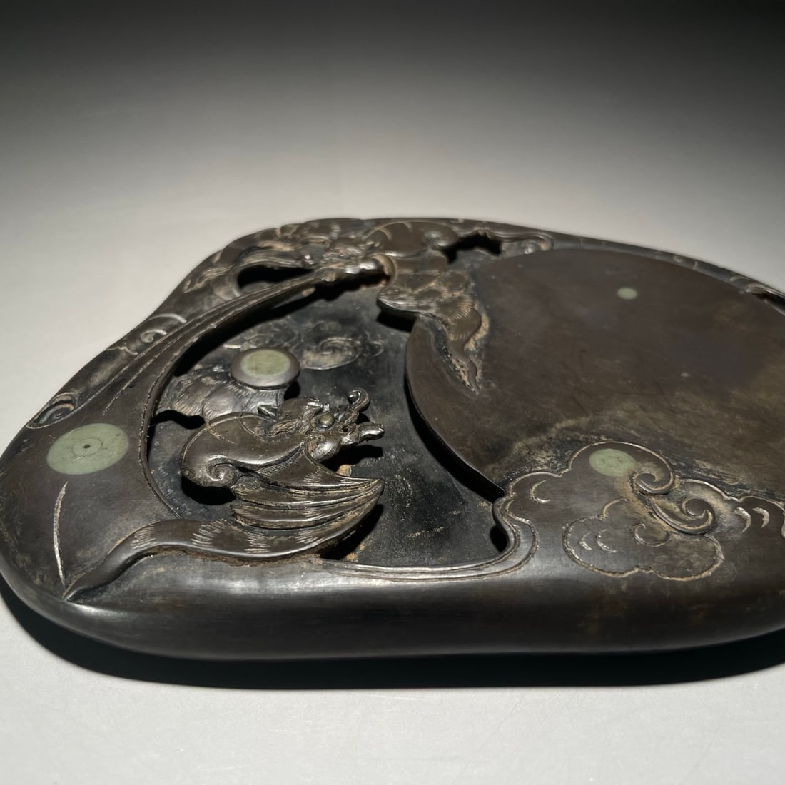 A delicate double blessing arrival inkstone - 7