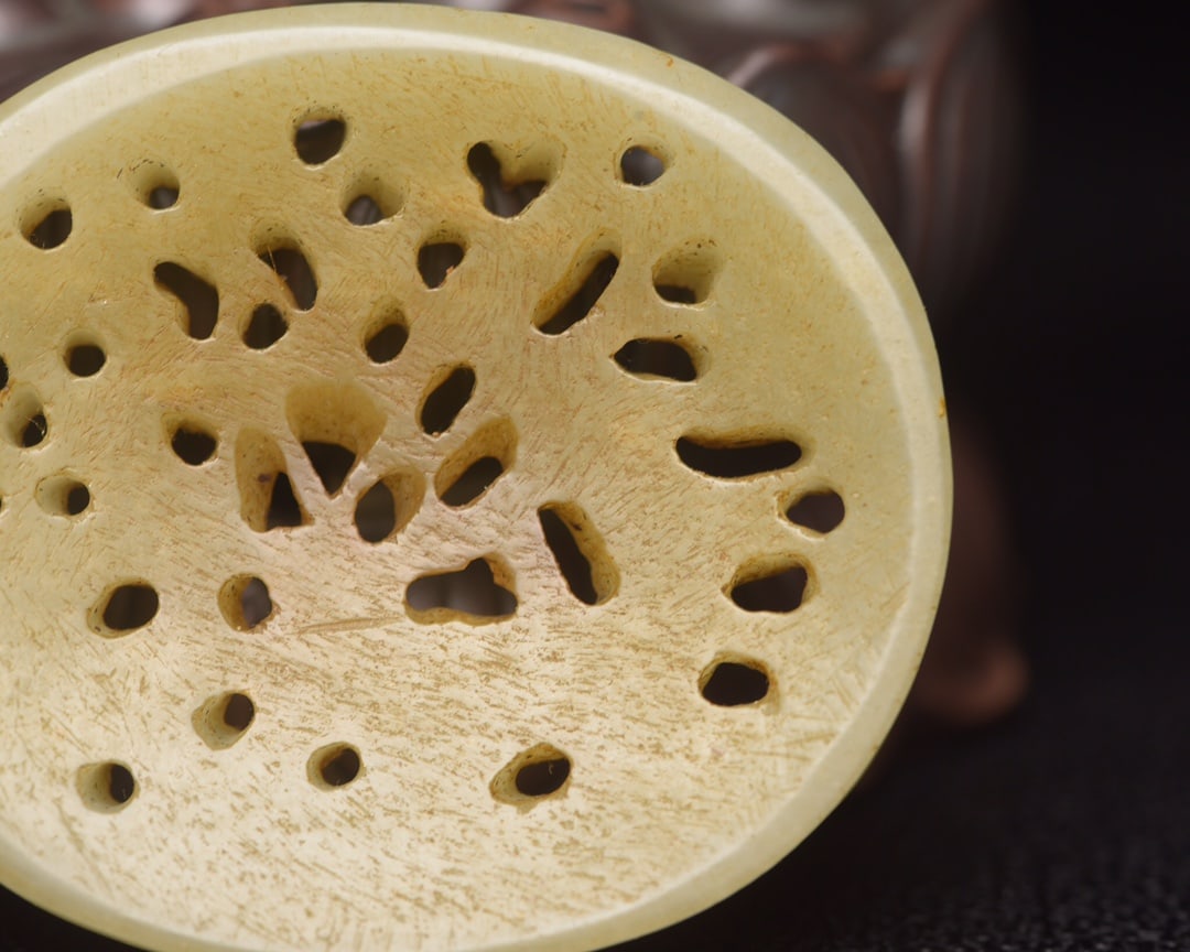 A fine Hetian jade plaque - 7
