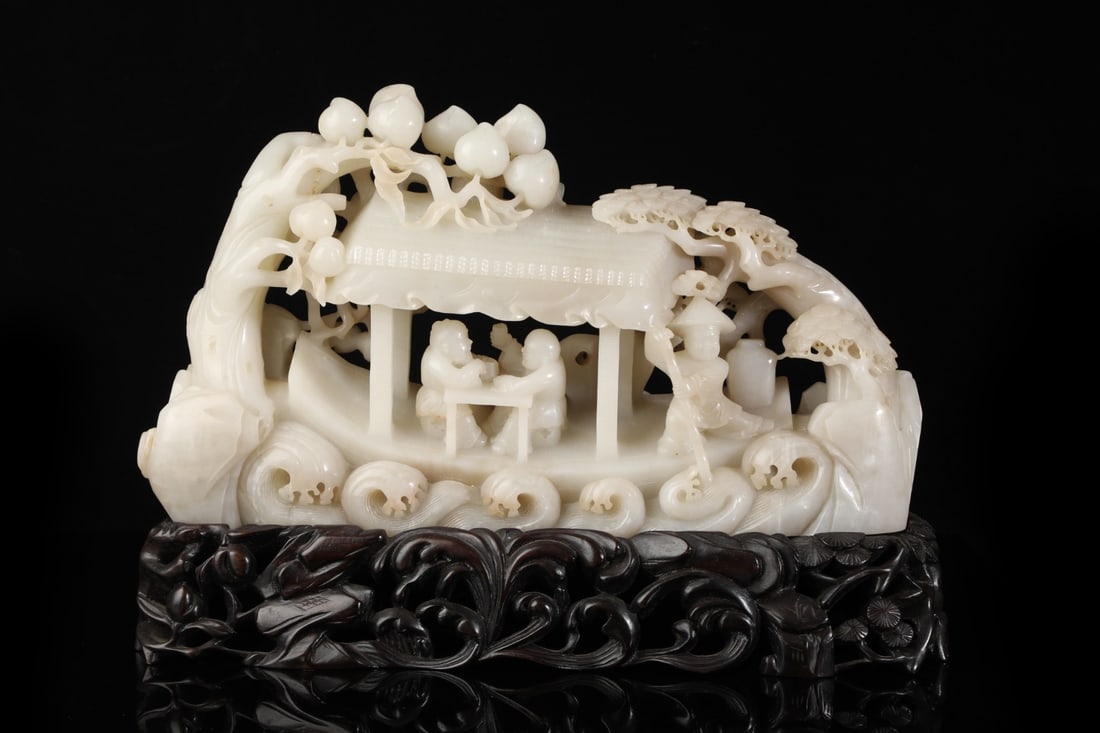 A beautiful Hetian jade character story illustration: Exquisite Hetian jade character story illustrations Size:23cm 40cm 8cm 7.75 kg Size:23cm 40cm 8cm 7.75 kg (The Dimensions Of All Batches Are Manually Measured.If You Need More Detailed Information,