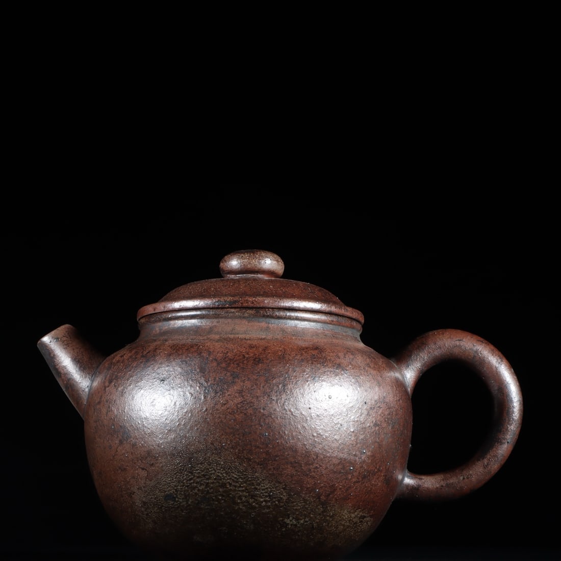 A delicate wood-fired kiln-transformed lotus seed purple clay teapot (1 of 9)