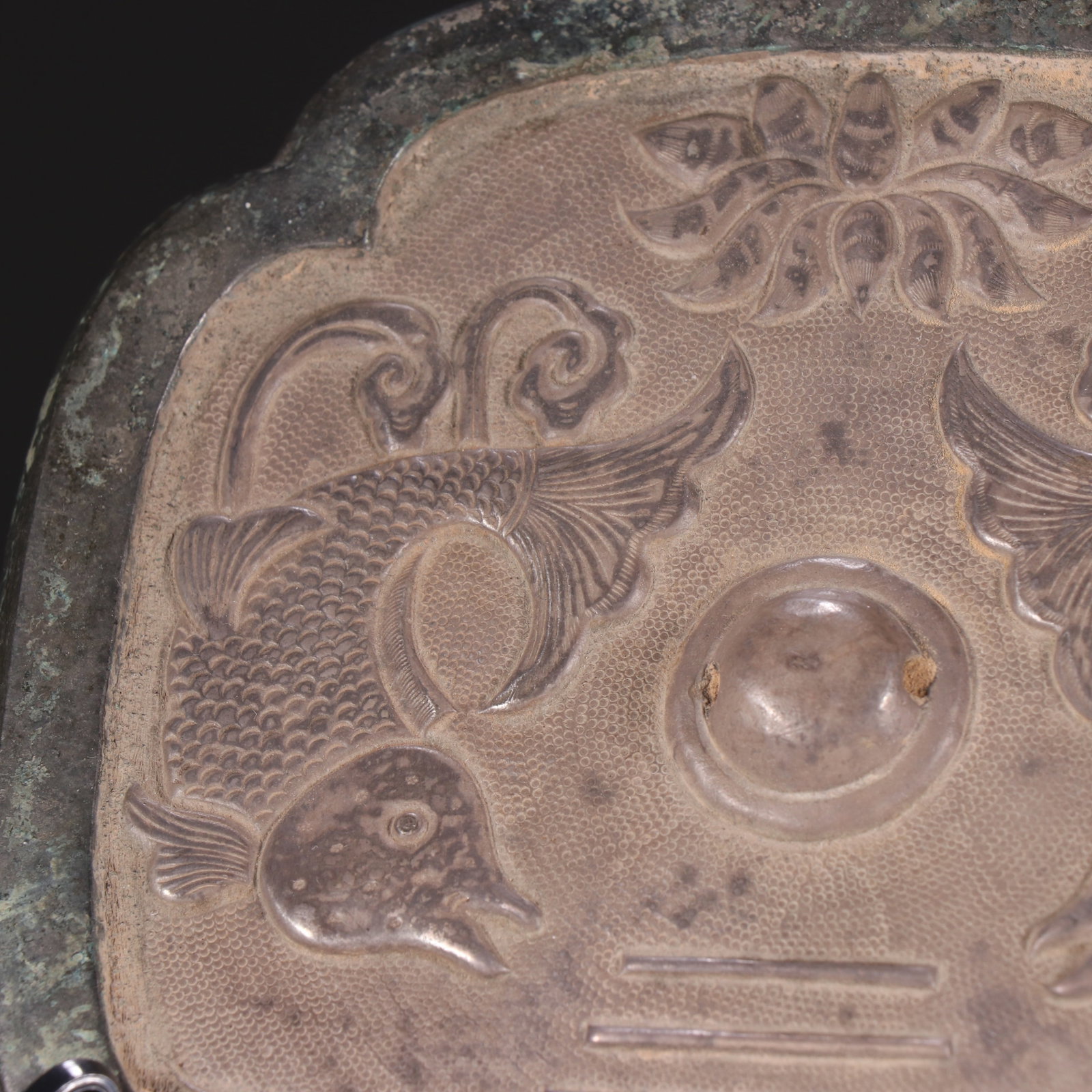 A Han Dynasty bronze mirror with double fish patterns - 6