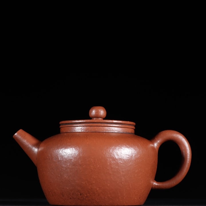 A fine vermilion clay lotus seed purple clay teapot (1 of 9)