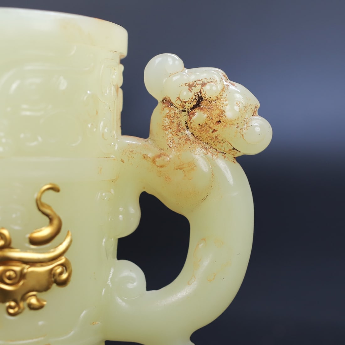 A delicate auspicious beast dragon longevity cup - 2