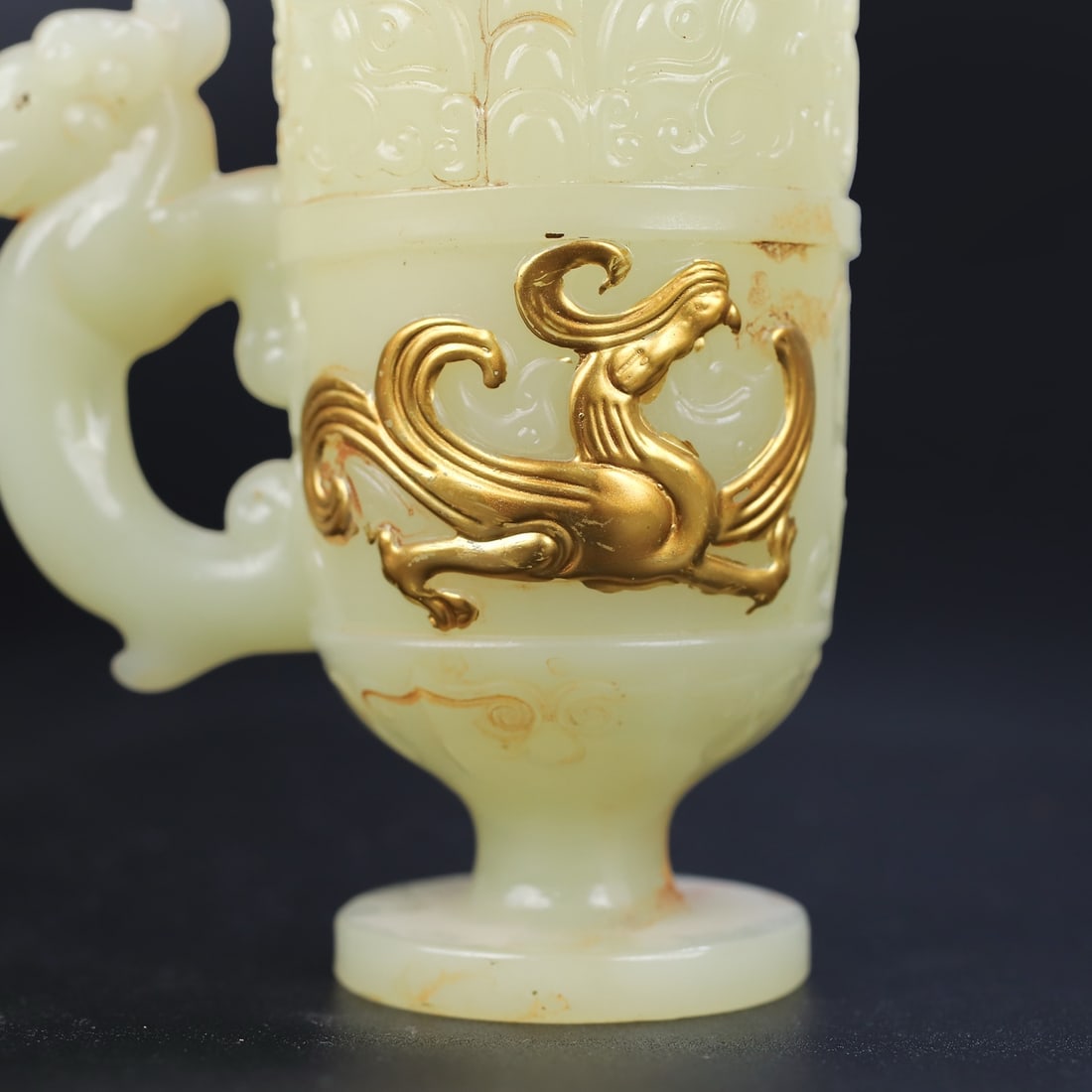 A delicate auspicious beast dragon longevity cup - 4