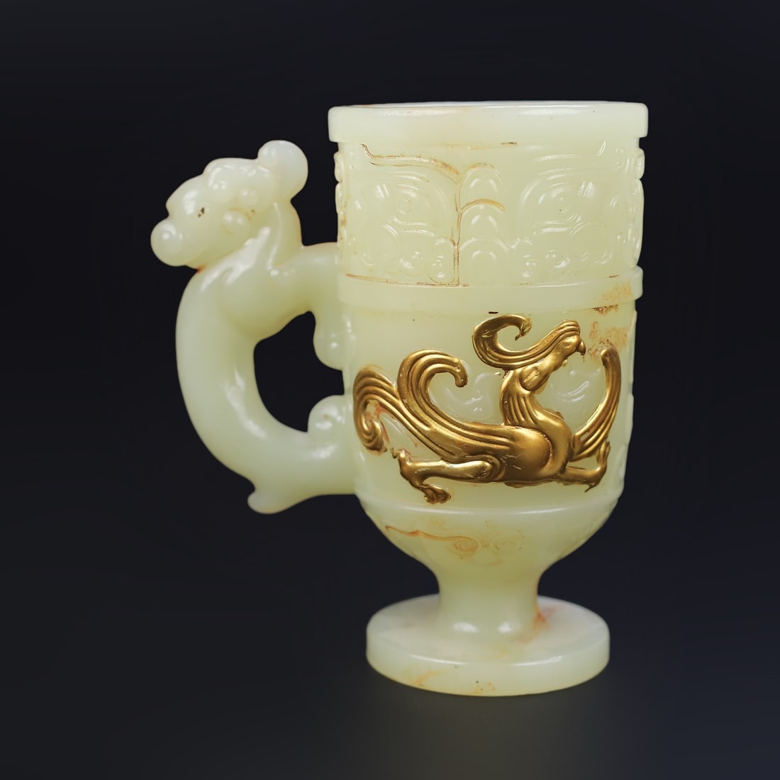 A delicate auspicious beast dragon longevity cup - 5