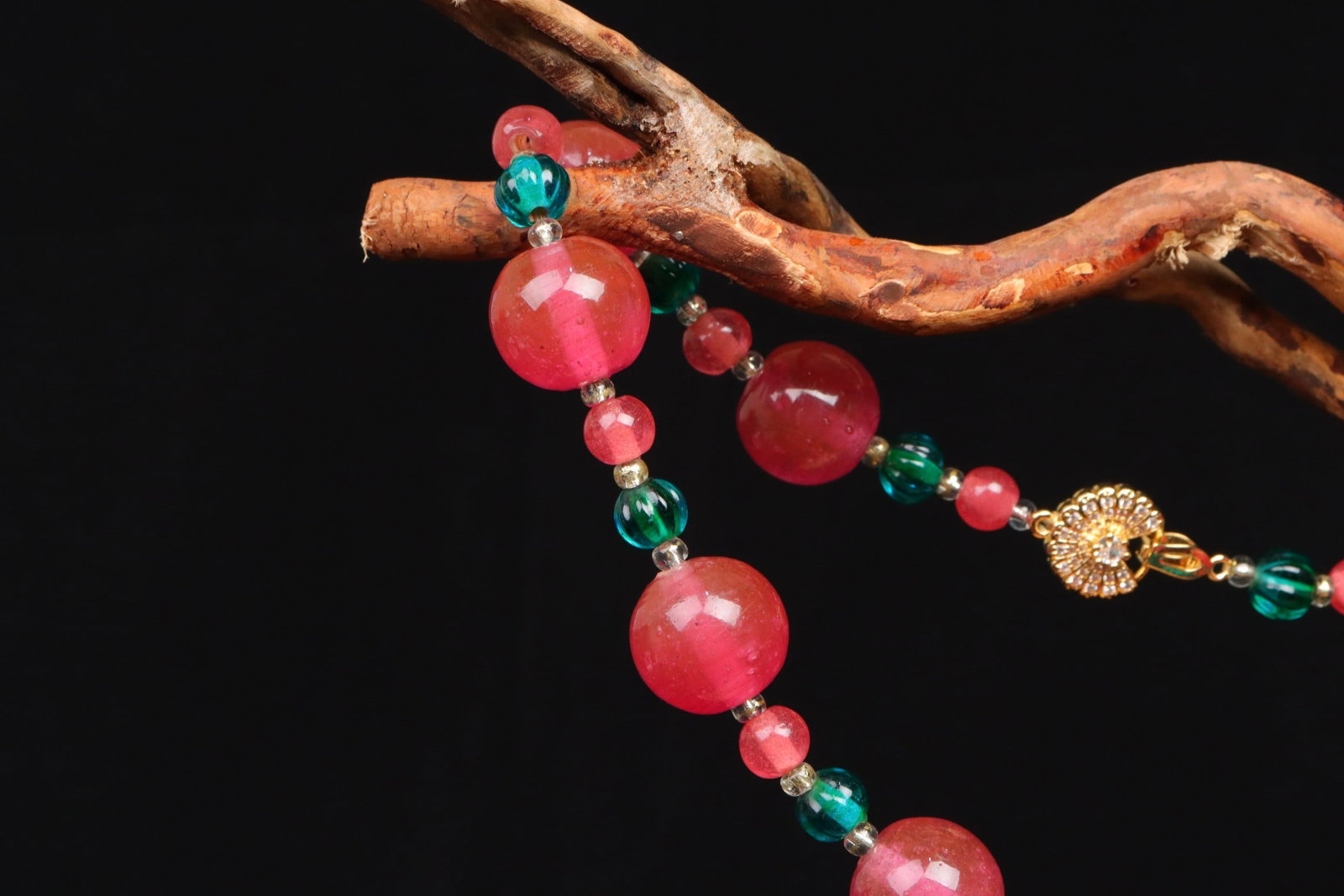 A beautiful glazed treasure string necklace - 3