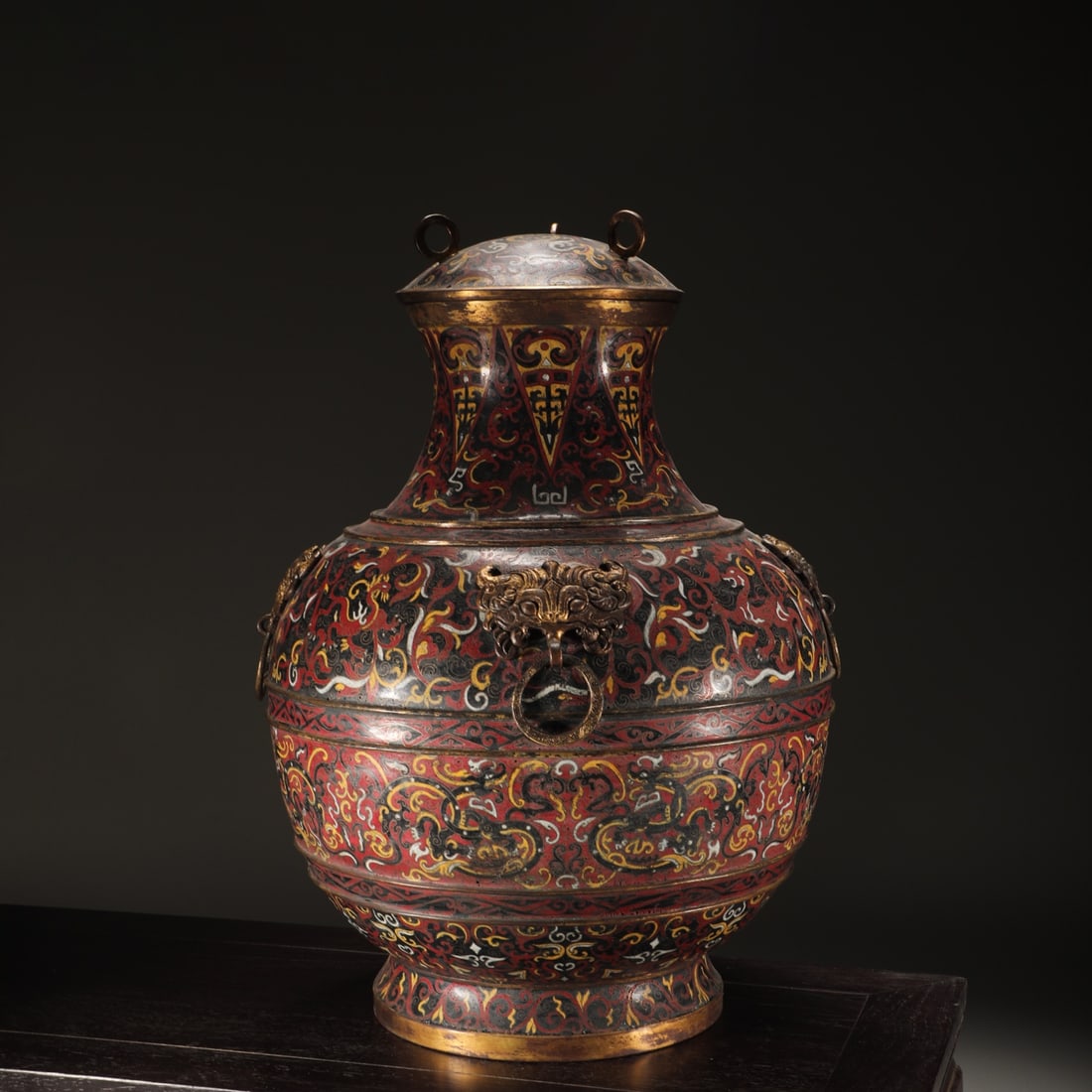 An Exquisite Cloisonne Lotus Pattern Vase  - 2