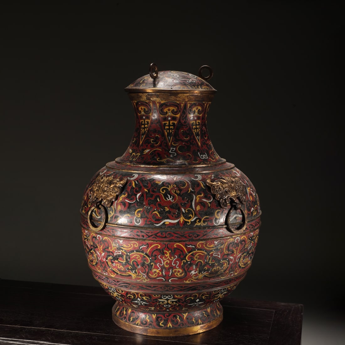 An Exquisite Cloisonne Lotus Pattern Vase  - 3