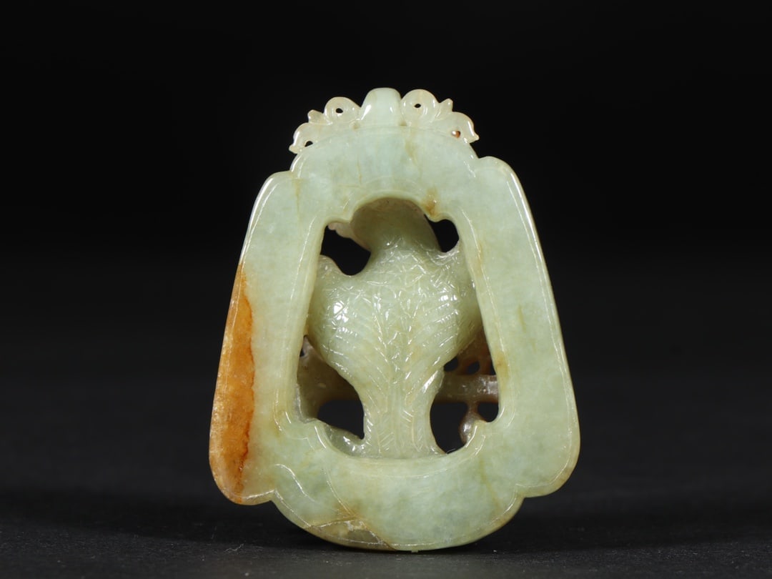An Exquisite Jadeite Phoenix Pattern Brand - 7