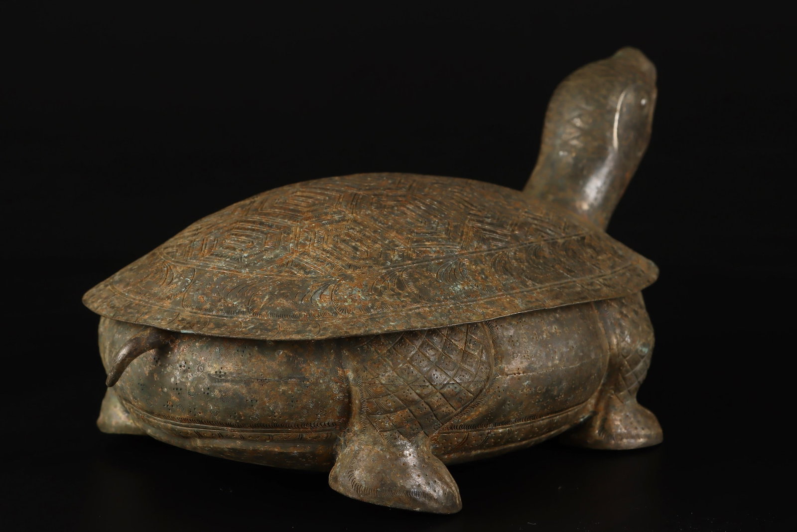 An Exquisite Silver Turtle-Shaped Box - 4