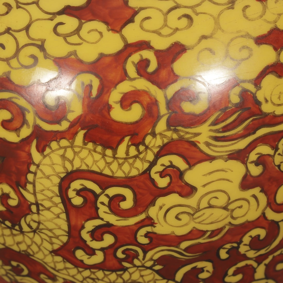 An Exquisite Iron-Red Dragon Pattern Jar - 6