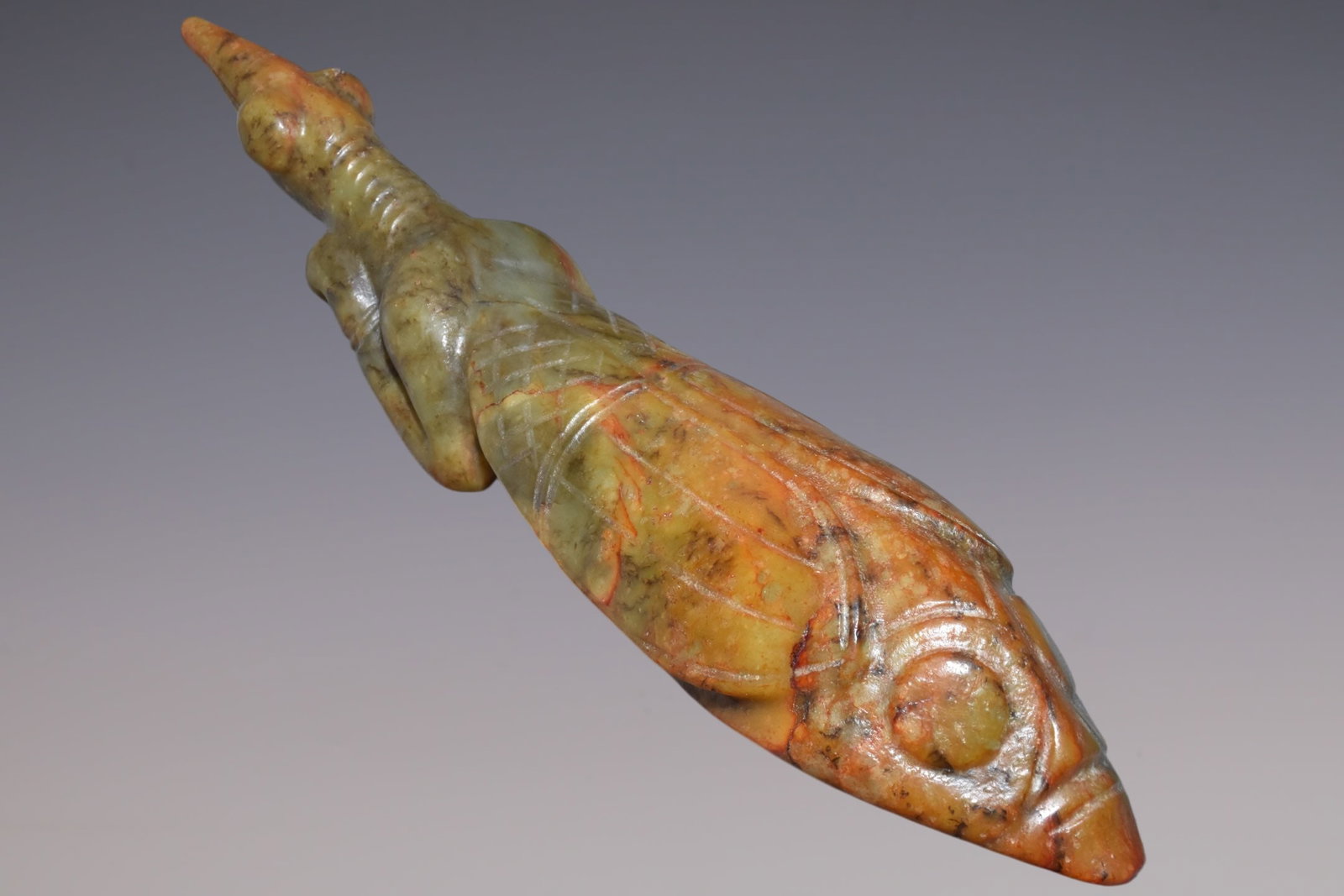 An Exquisite Hemo Jade Mantis - 3