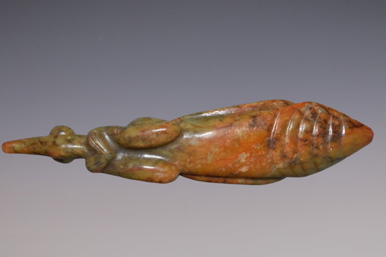 An Exquisite Hemo Jade Mantis - 5