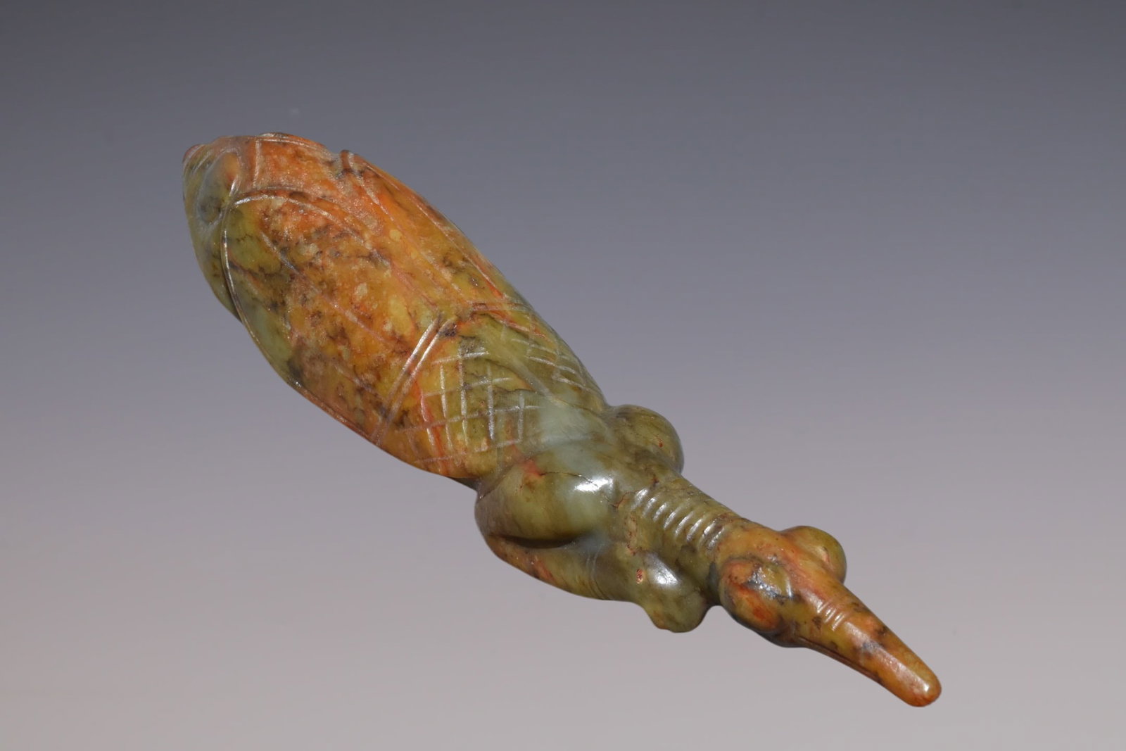 An Exquisite Hemo Jade Mantis - 6