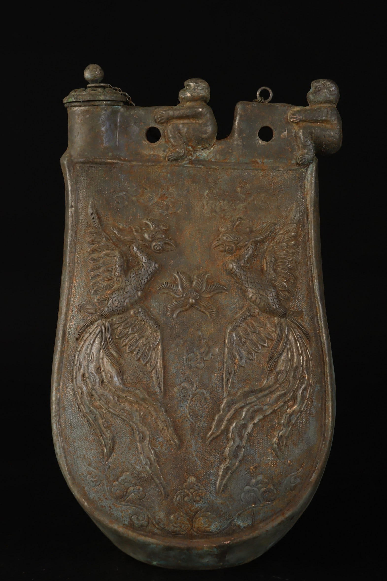 An Exquisite Silver Phoenix Pattern Ewer - 3