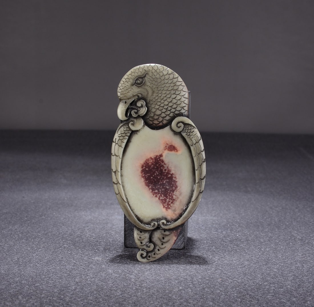 A beautiful, lofty purple robe with a jade belt, holding an inkstone: Exquisite aspirations, purple robes, jade belts, and inkstones holding hands Size:10.5x5x2cm W: 0.157 kg (The Dimensions Of All Batches Are Manually Measured.If You Need More Detailed Information, Ple