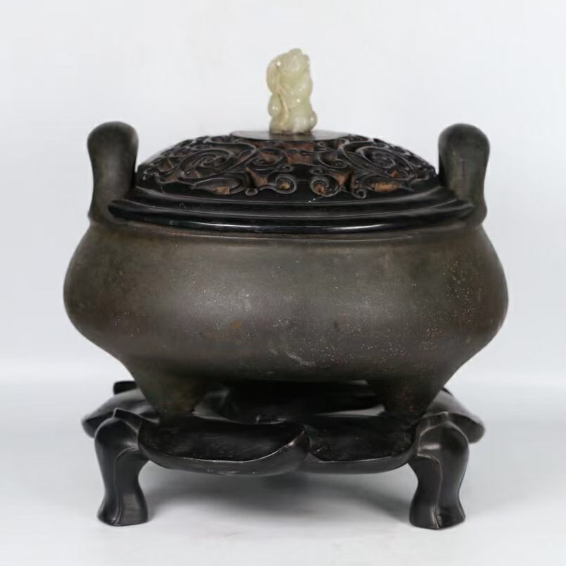 A beautiful, large-sized ear-flushing incense burner: Exquisite large-size ear-flushing incense burners Size: H: 34cm35 cmNet W: 16 kg (The Dimensions Of All Batches Are Manually Measured.If You Need More Detailed Information, Please Contact Our Customer