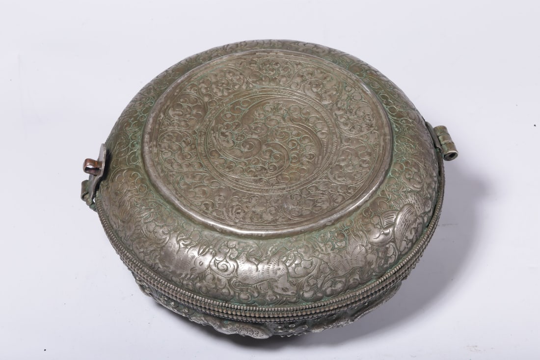 An Exquisite Silver Dragon Pattern Box - 7