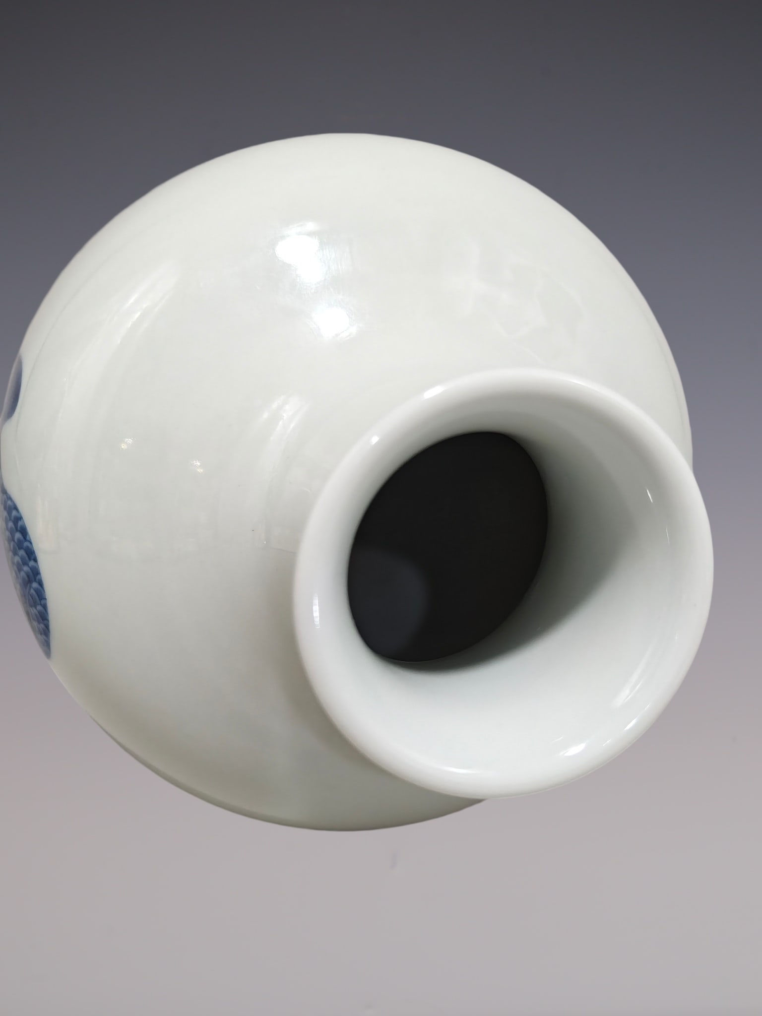 An Exquisite Blue and White Eagle Pattern Vase - 7