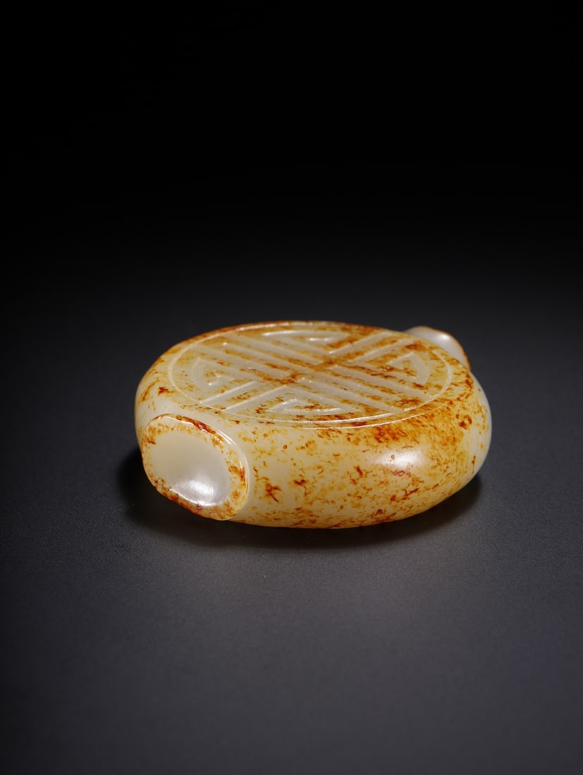 A beautiful Hetian jade longevity character pattern snuff bottle - 6