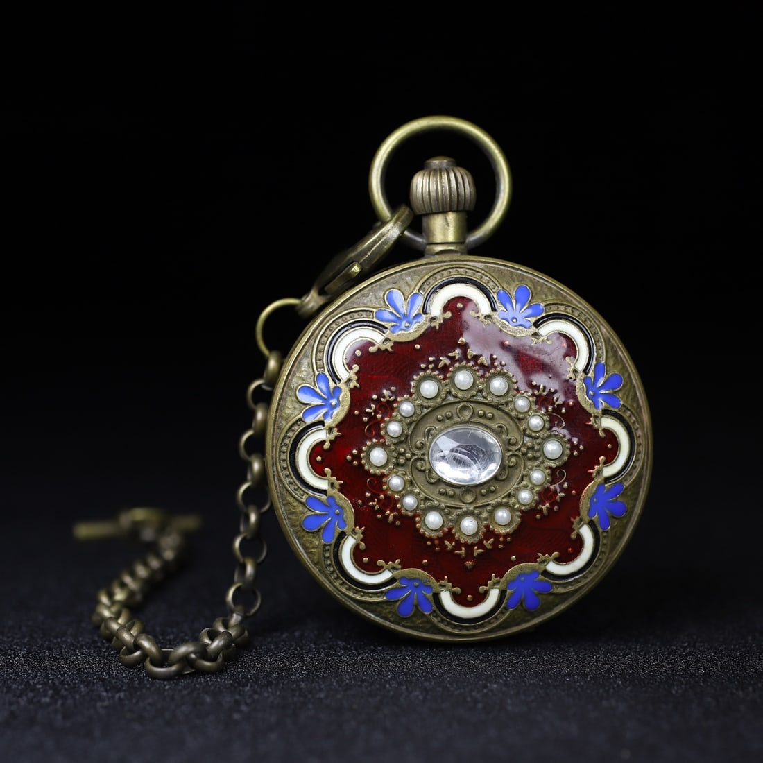 A beautiful copper two-and-a-half-hand movement pocket watch: A beautiful copper two-and-a-half-hand movement pocket watch Size:D:5.5cm (The Dimensions Of All Batches Are Manually Measured.If You Need More Detailed Information, Please Contact Our Customer Servic