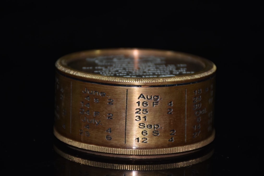 A beautiful pure copper compass - 2