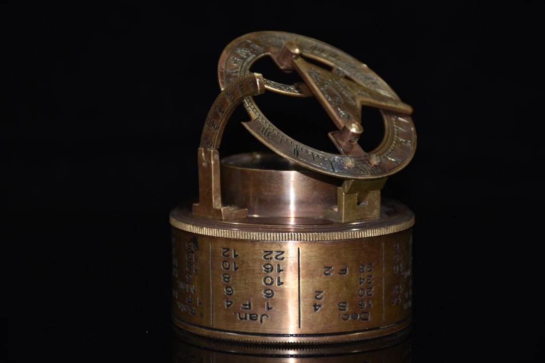 A beautiful pure copper compass - 5