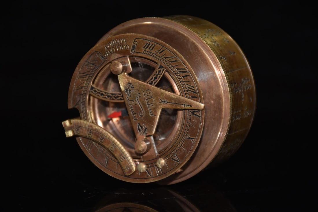 A beautiful pure copper compass - 6