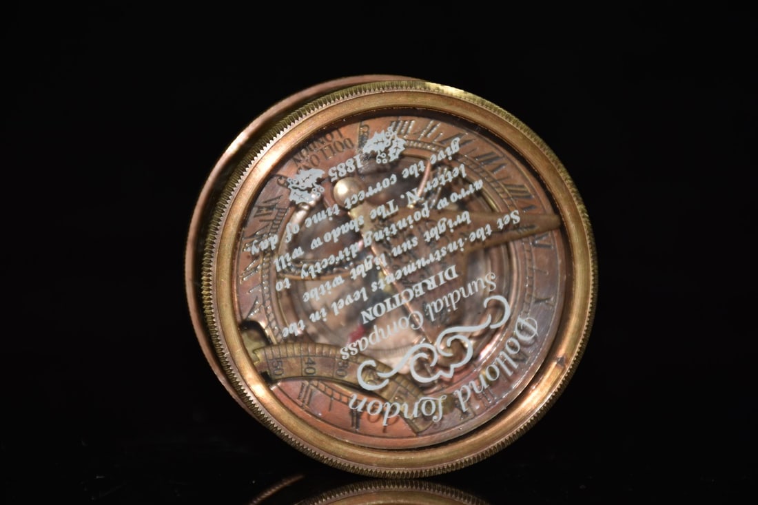 A beautiful pure copper compass - 8