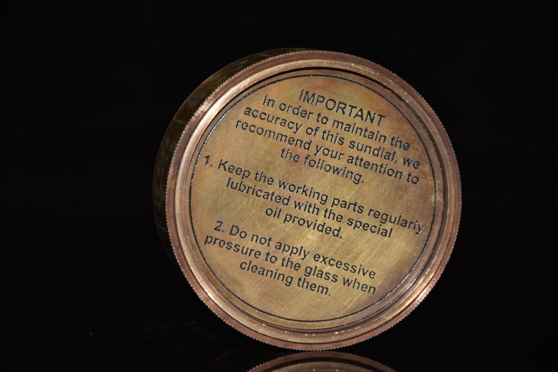 A beautiful pure copper compass - 9