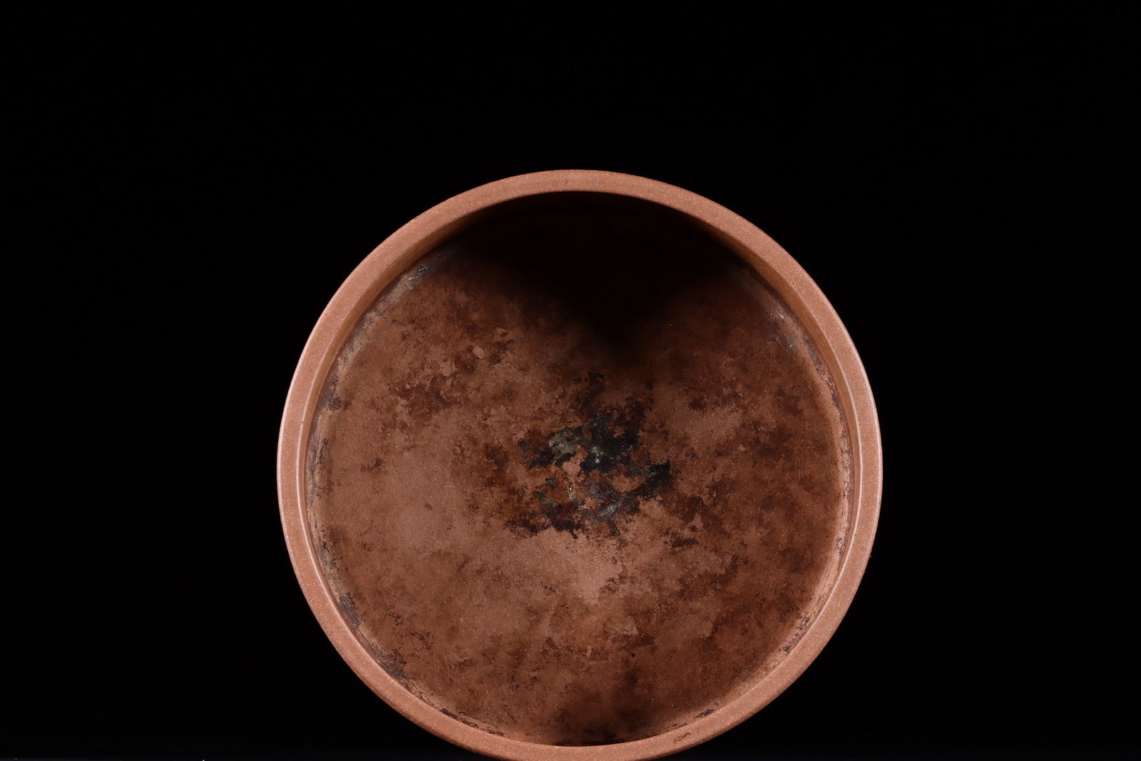 A piece of Qing dynasty mountain farmer's poetry and prose carved with purple clay study, washed (1 of 9)