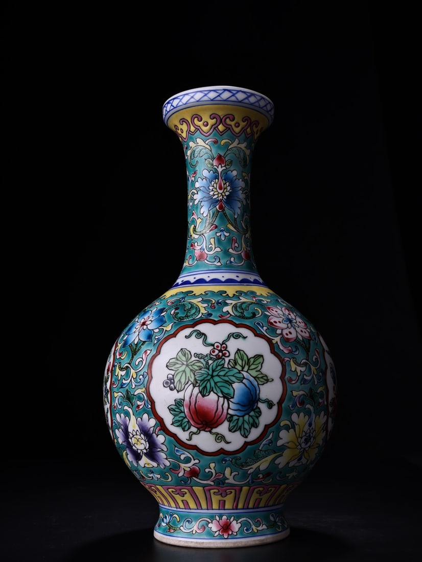 A beautiful enamel porcelain vase (1 of 9)
