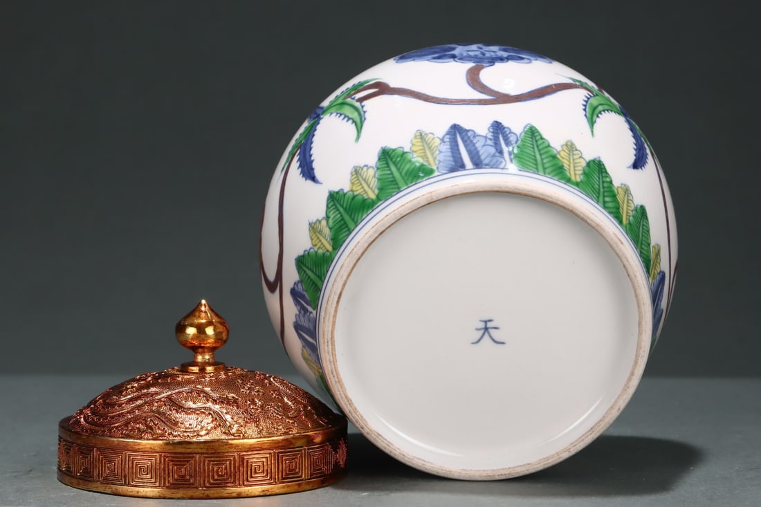 An Exquisite Doucai Lotus Pattern Jar - 9