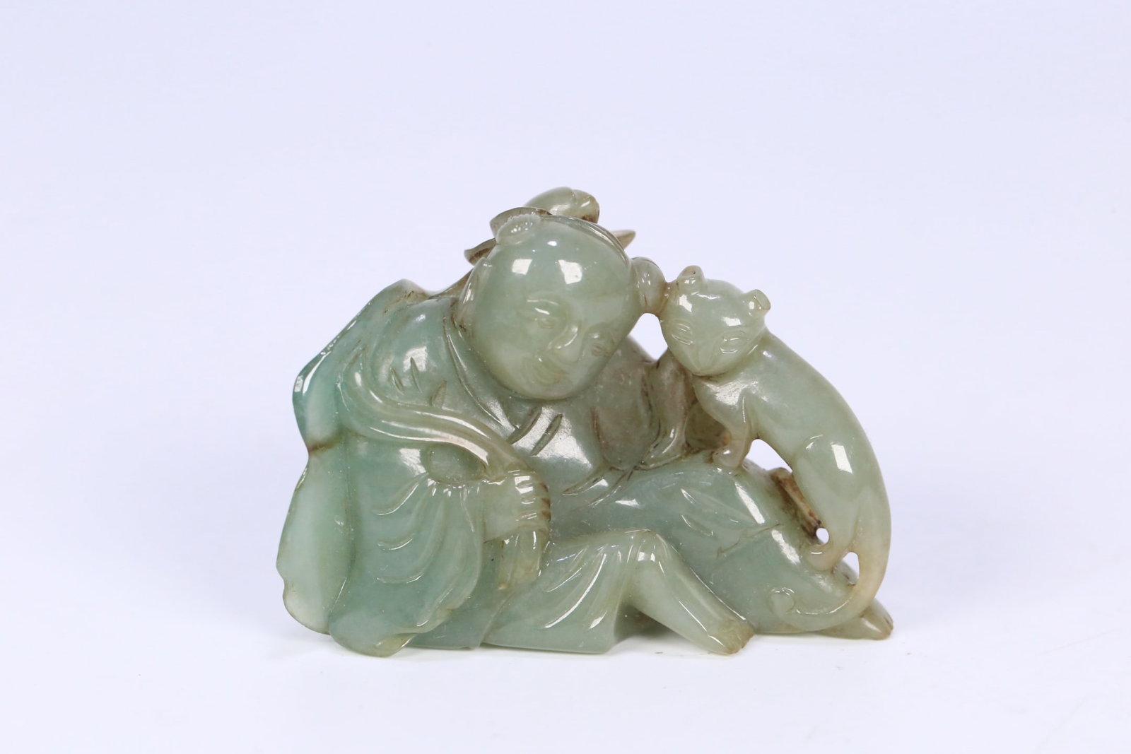 An Exquisite Jadeite Figure Ornament (1 of 9)