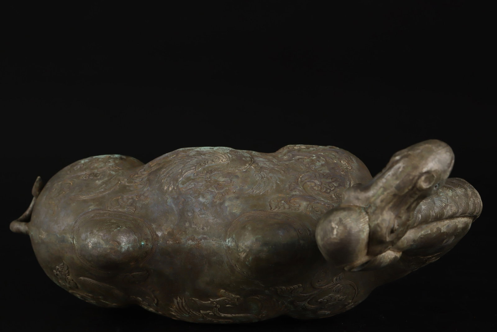 A Rare Silver Phoenix Pattern Camel Ornament - 7