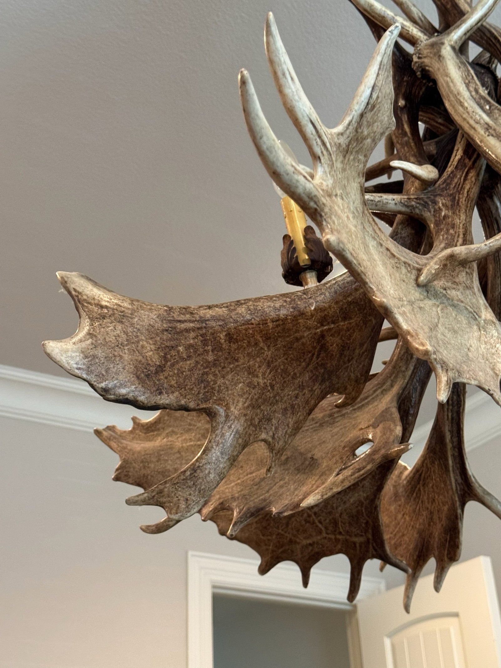 Rustic Antler Multi-Light Hanging Chandelier - 6