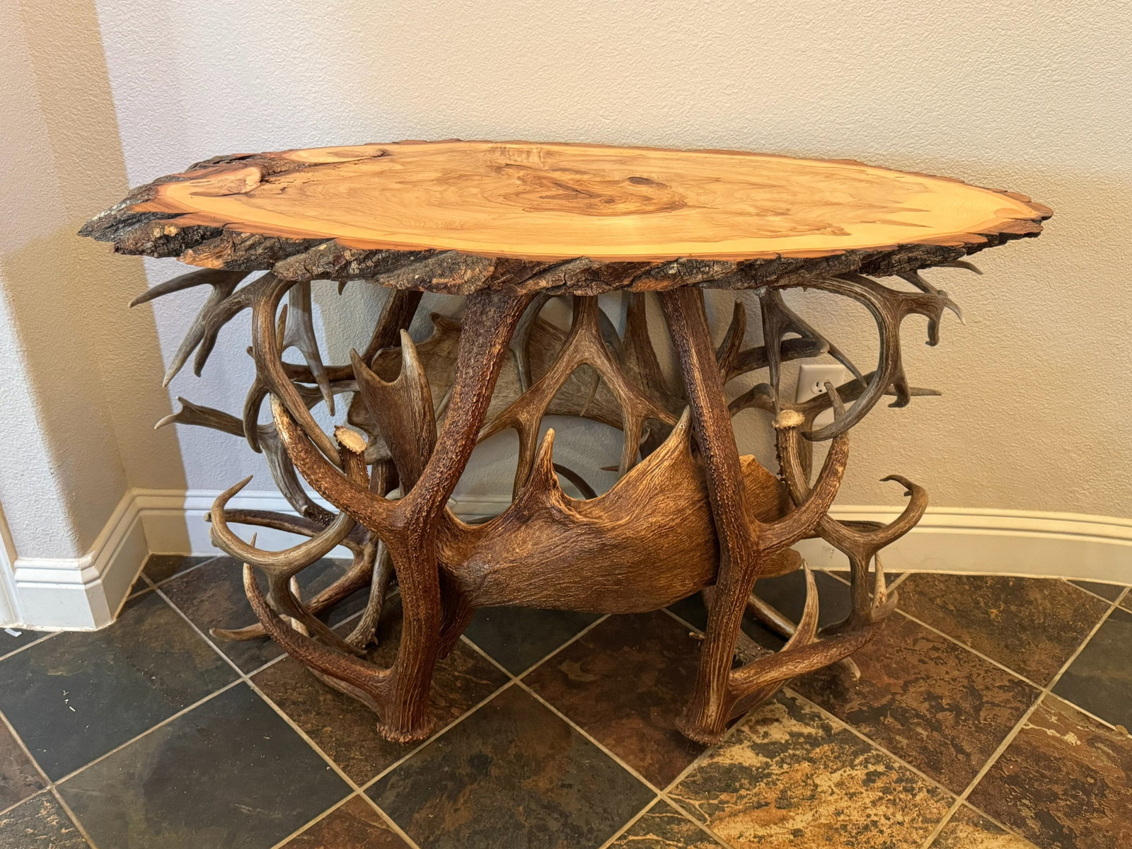Statement Artisan Live-Edge Console Table with (1 of 9)