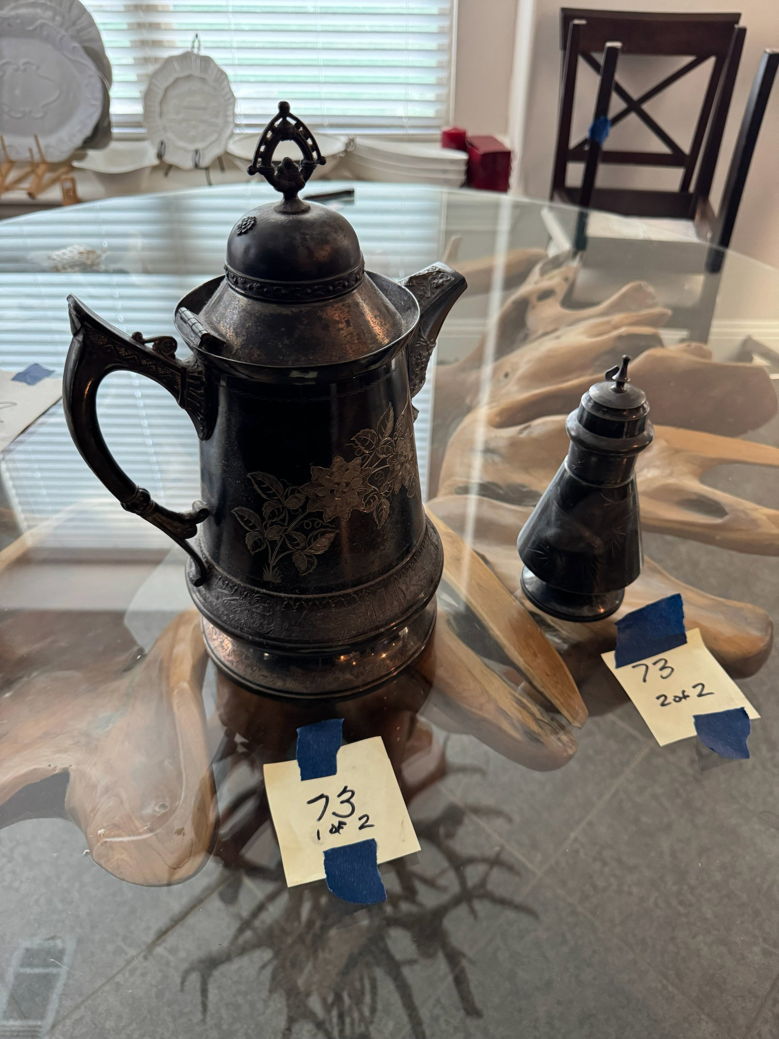 Vintage Fluted Silver-Plated Table Tea Service (1 of 8)